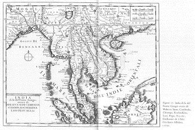 Figure 17 India di la del Fiume Ganges overo di Malacca, Siam, Cambodia, Chiampa, KochinKina, Laos, Pegu, Ava etc., Guillaume de L'Isle/Girolamo Albrizzi, c.1750
