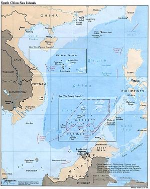 1988年南海地图
