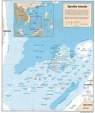 1995年南沙群岛地图,Spratly Islands Map 1995